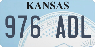 KS license plate 976ADL