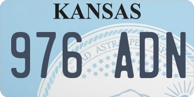 KS license plate 976ADN