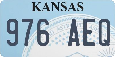 KS license plate 976AEQ