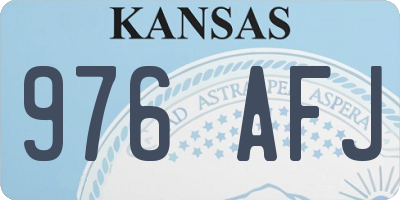 KS license plate 976AFJ