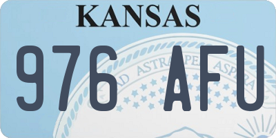 KS license plate 976AFU