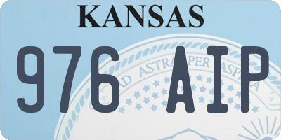 KS license plate 976AIP