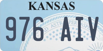KS license plate 976AIV