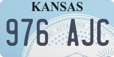 KS license plate 976AJC