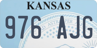 KS license plate 976AJG