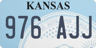 KS license plate 976AJJ