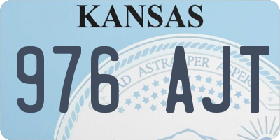 KS license plate 976AJT