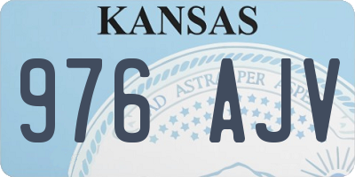 KS license plate 976AJV