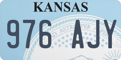KS license plate 976AJY