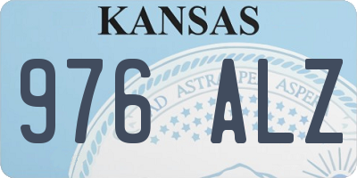 KS license plate 976ALZ