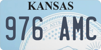 KS license plate 976AMC