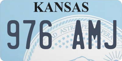 KS license plate 976AMJ