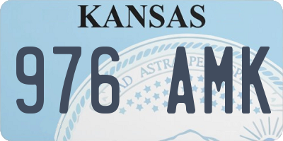 KS license plate 976AMK
