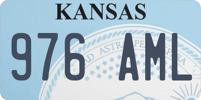 KS license plate 976AML