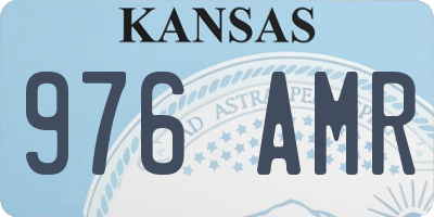 KS license plate 976AMR