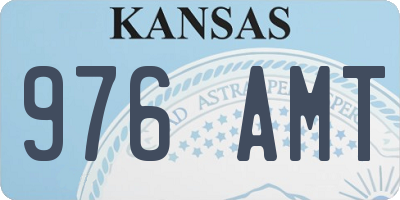 KS license plate 976AMT