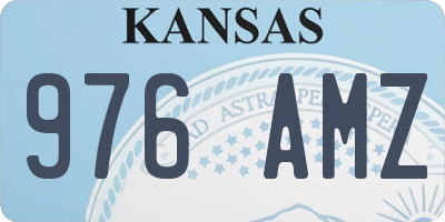 KS license plate 976AMZ