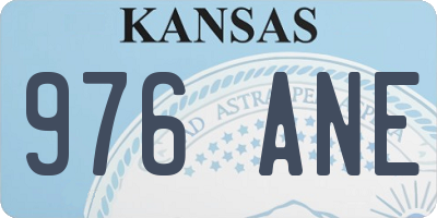 KS license plate 976ANE