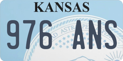 KS license plate 976ANS
