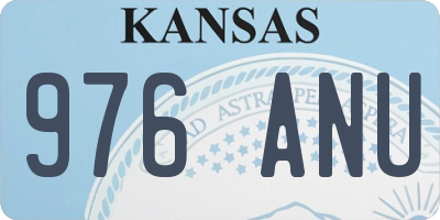 KS license plate 976ANU