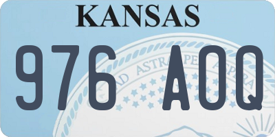 KS license plate 976AOQ