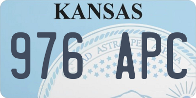 KS license plate 976APC