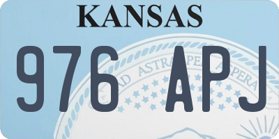 KS license plate 976APJ