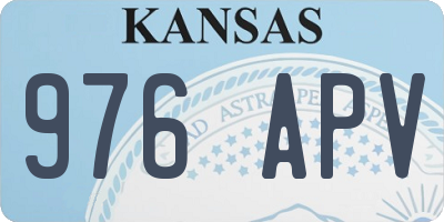 KS license plate 976APV