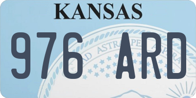 KS license plate 976ARD