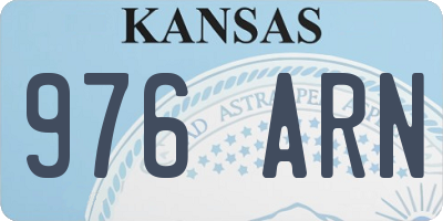 KS license plate 976ARN