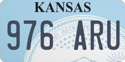 KS license plate 976ARU