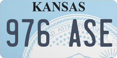 KS license plate 976ASE