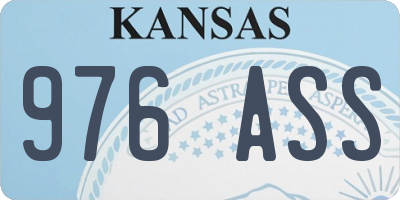 KS license plate 976ASS