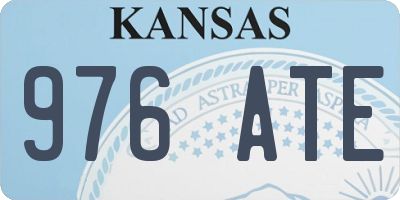 KS license plate 976ATE