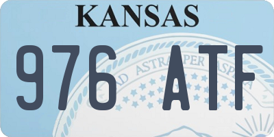 KS license plate 976ATF