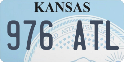 KS license plate 976ATL