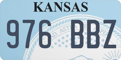 KS license plate 976BBZ