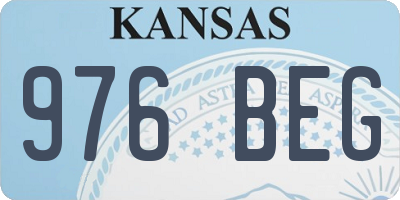 KS license plate 976BEG