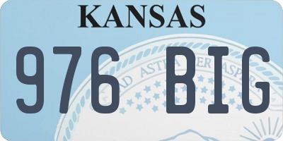 KS license plate 976BIG