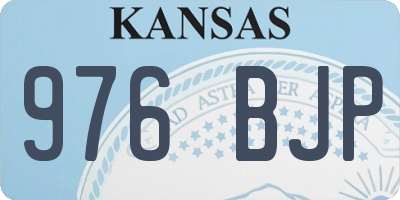 KS license plate 976BJP