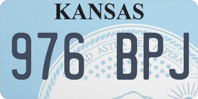 KS license plate 976BPJ