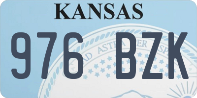 KS license plate 976BZK