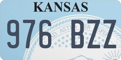 KS license plate 976BZZ