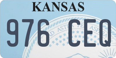 KS license plate 976CEQ