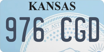 KS license plate 976CGD