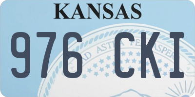 KS license plate 976CKI