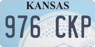 KS license plate 976CKP