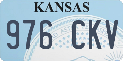KS license plate 976CKV
