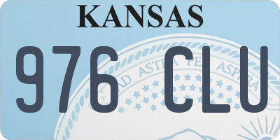 KS license plate 976CLU