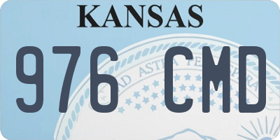 KS license plate 976CMD